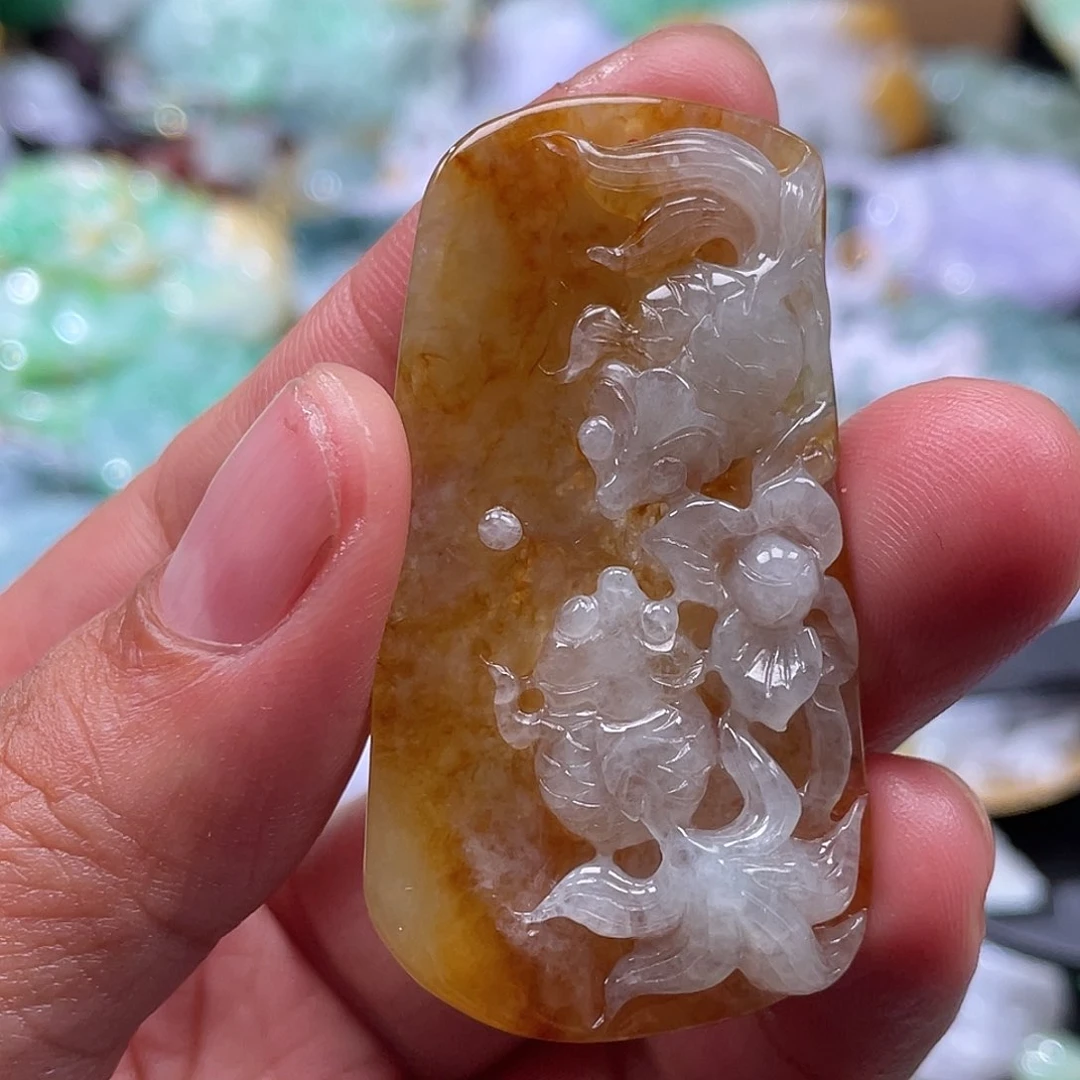 翡翠未镶嵌颈饰翡玉缘翡翠