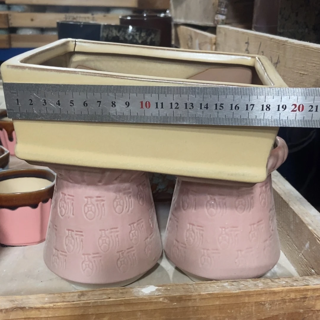 红陶高温陶瓷花盆