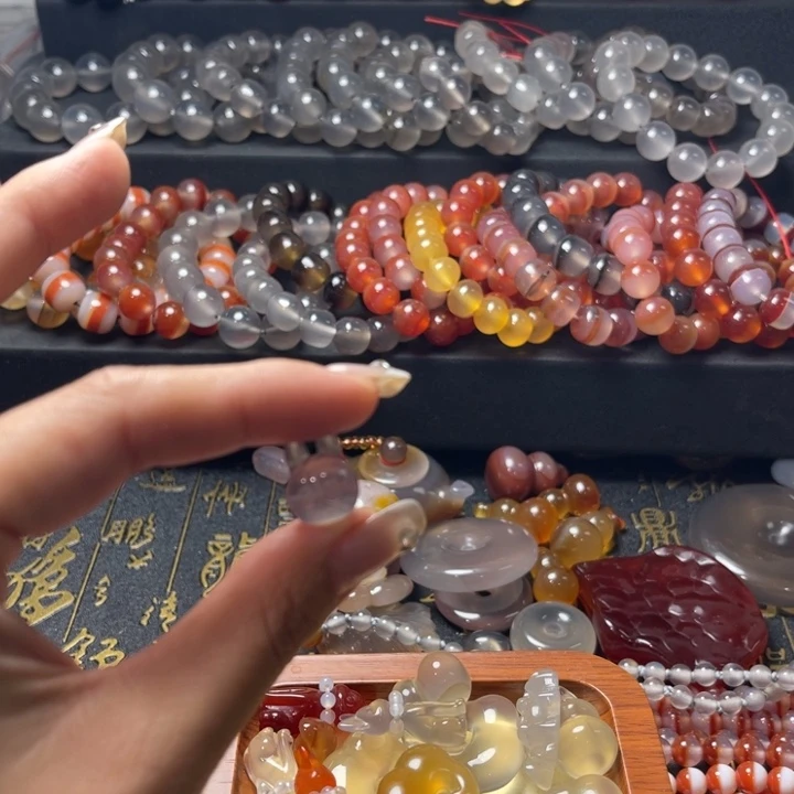 玛瑙/玉髓未镶嵌手链