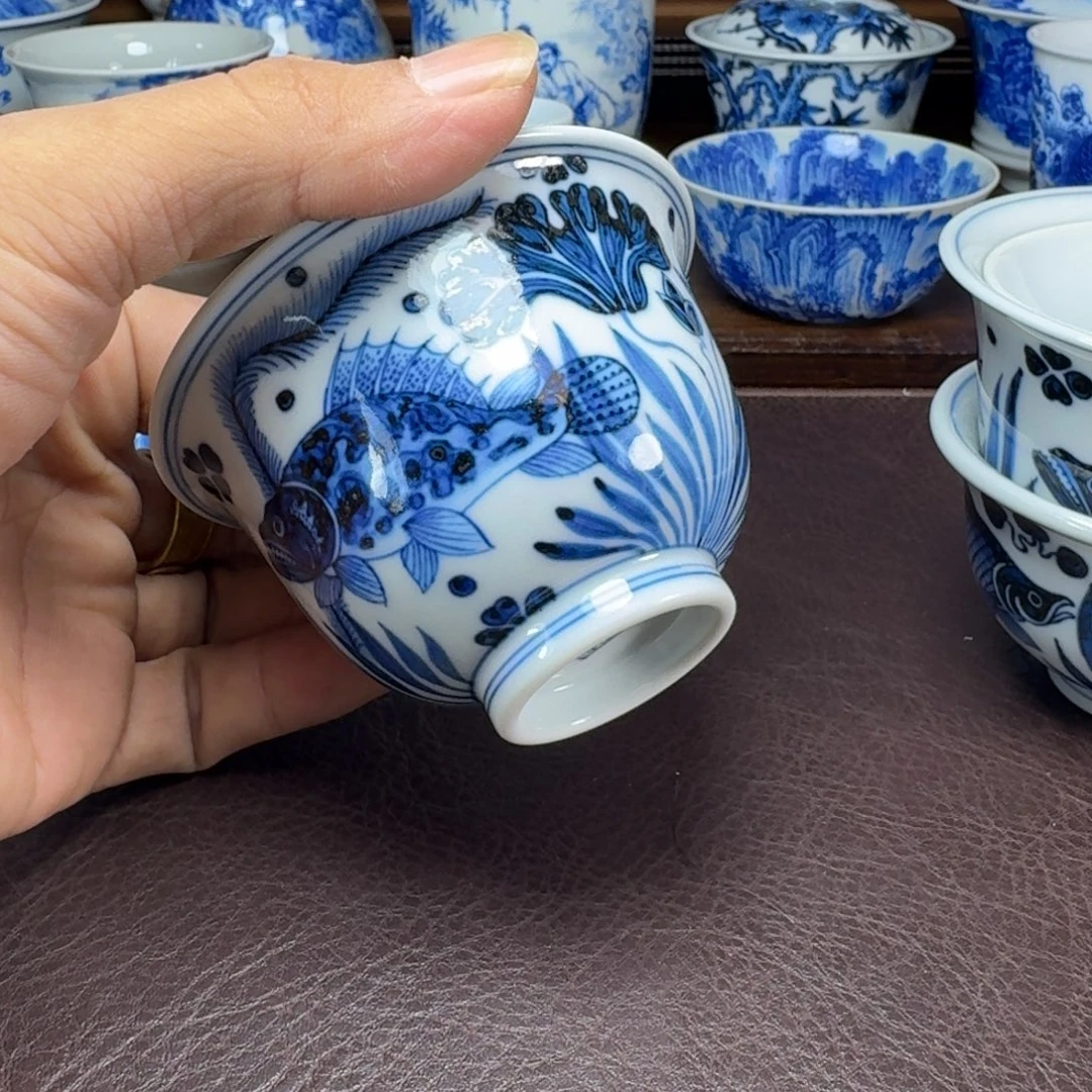 x***k瓷片当代景德镇陶瓷手绘茶具