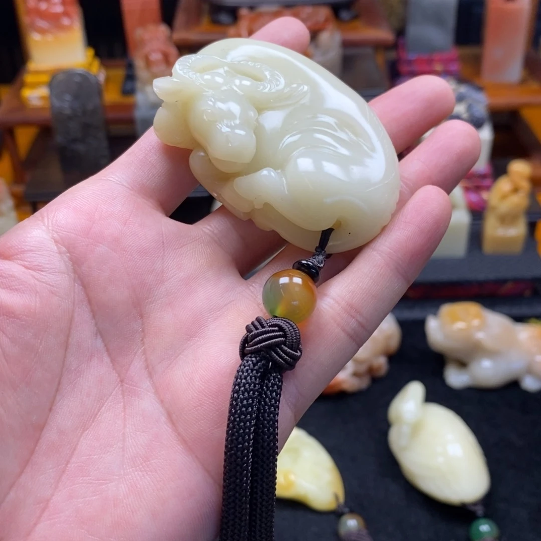 寿山石印石茶****敏红红火火好好好