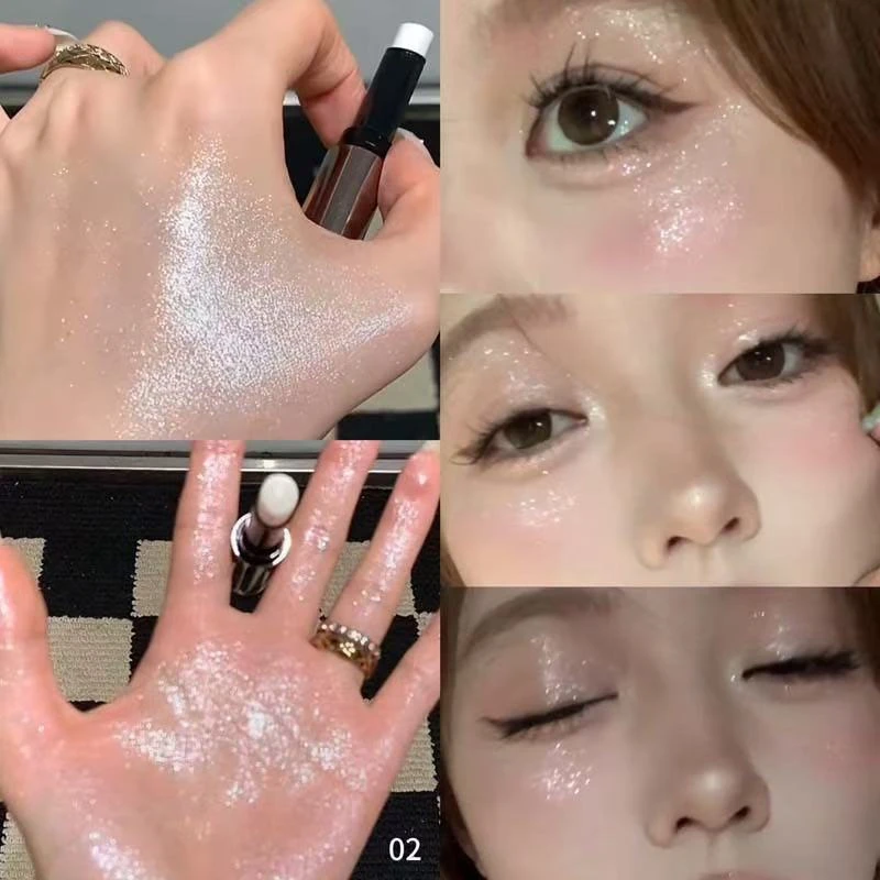 懒人高光棒新手提亮修饰珠光水光肌感自然修容爆闪温和