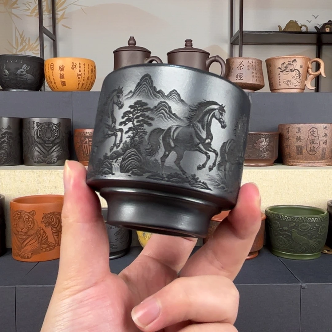 茶杯紫砂紫砂主人杯手工制作4