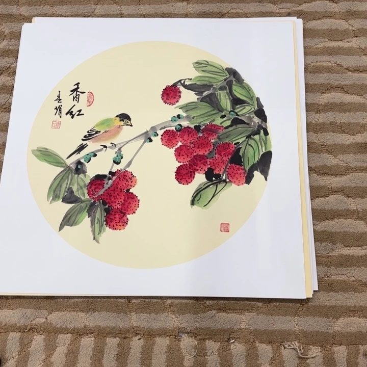 国画花鸟等多种鸟类和