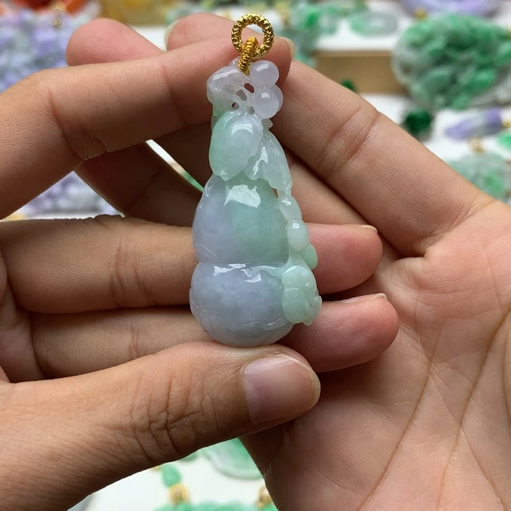 颈饰未镶嵌翡翠文*翡翠