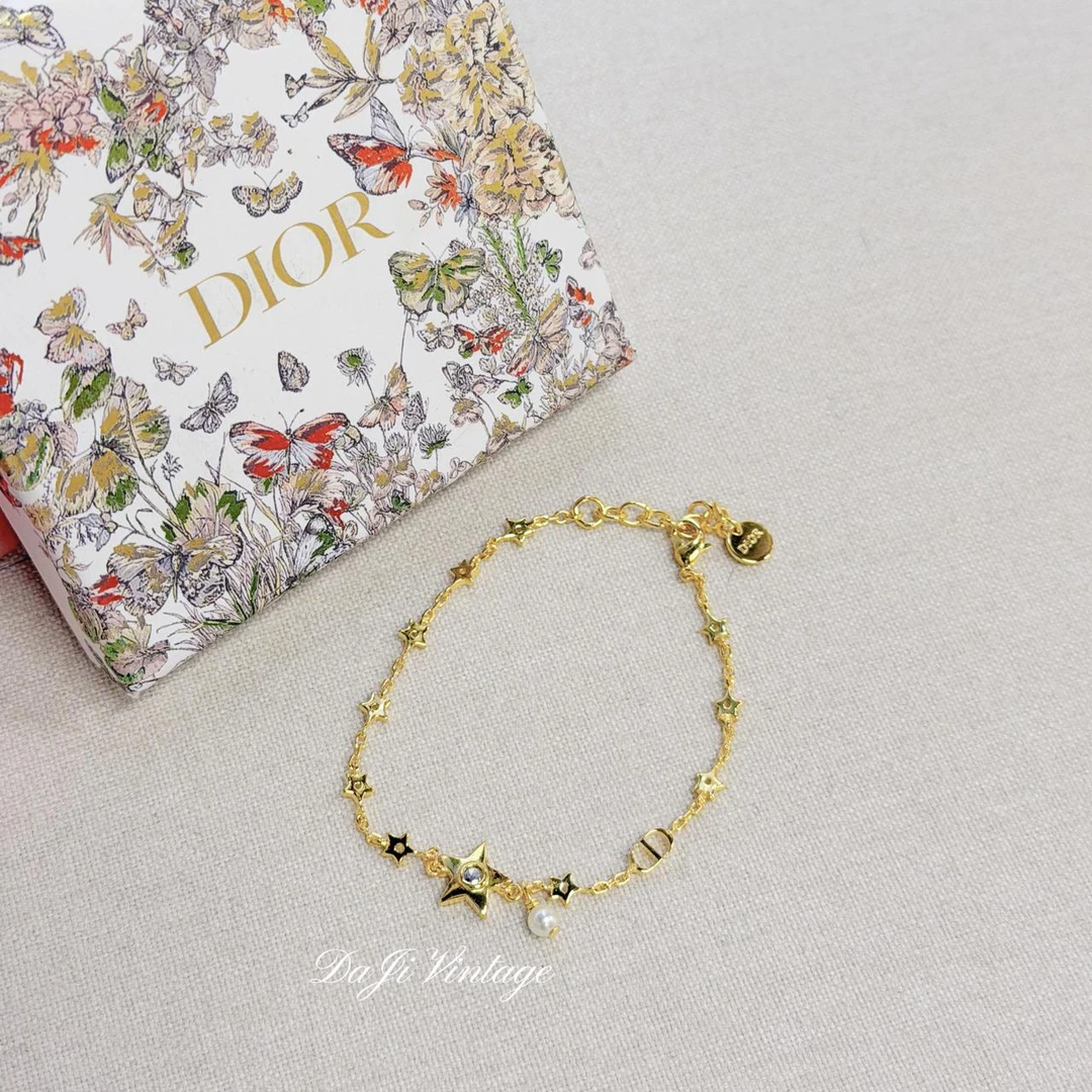 99新 DIOR/迪奥 大吉中古6/Dior迪奥星星珍珠手链
