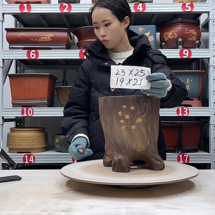 紫砂花盆紫砂花盆