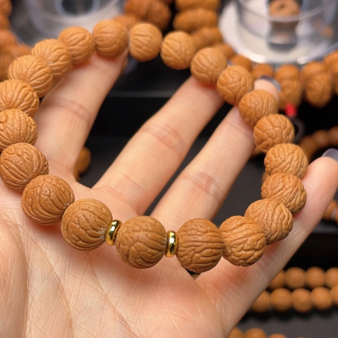 桃核手串龙纹桃核