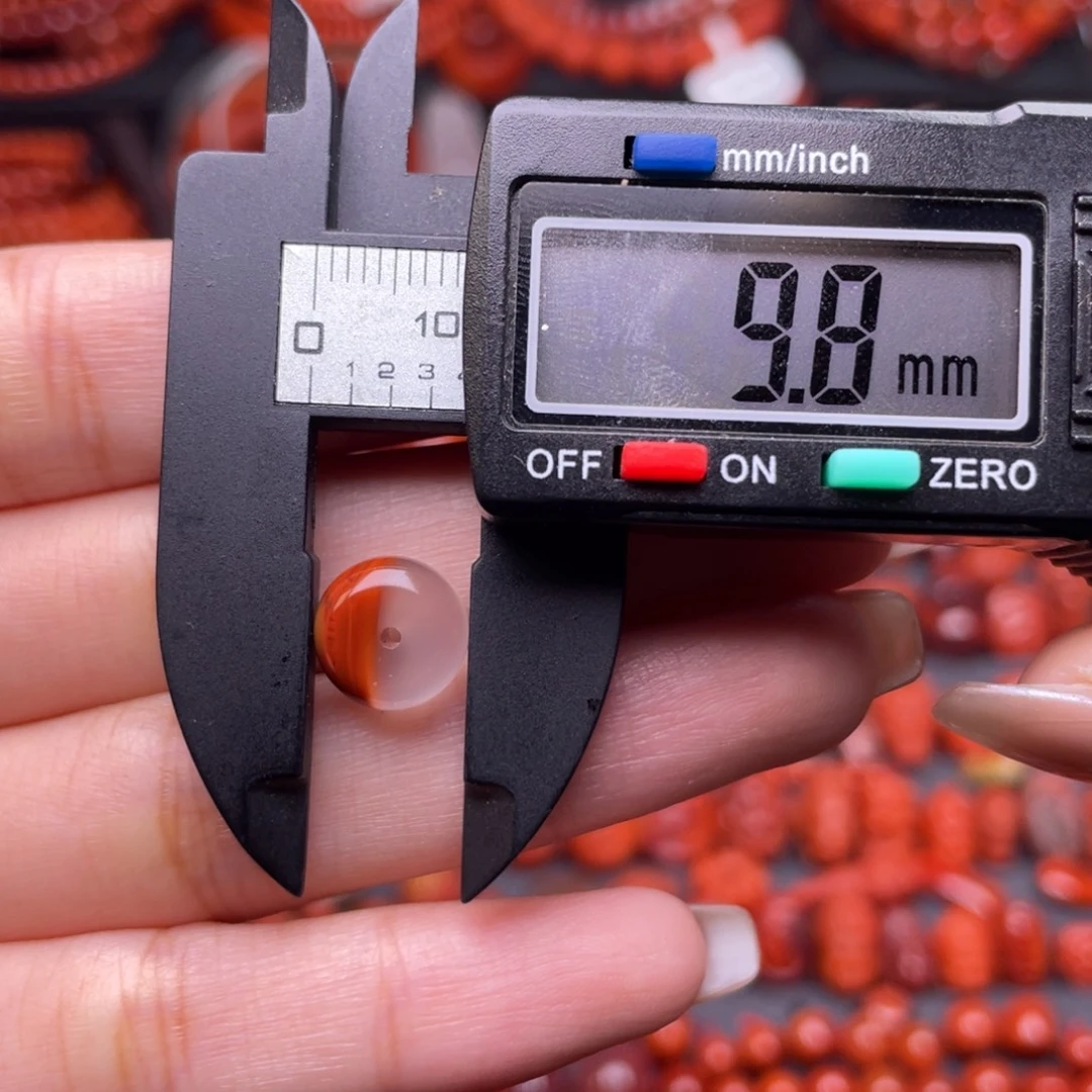 南红玛瑙未镶嵌配饰双色隔片款