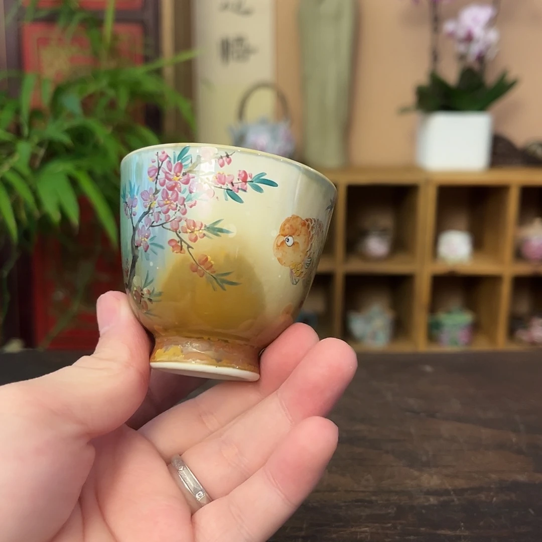 柴烧手工手绘陶瓷