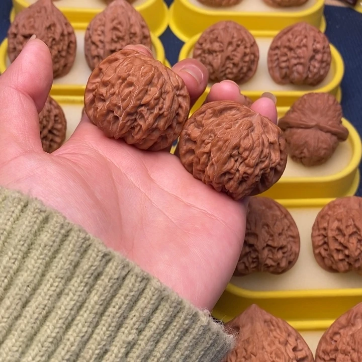 文玩核桃把件42磨盘