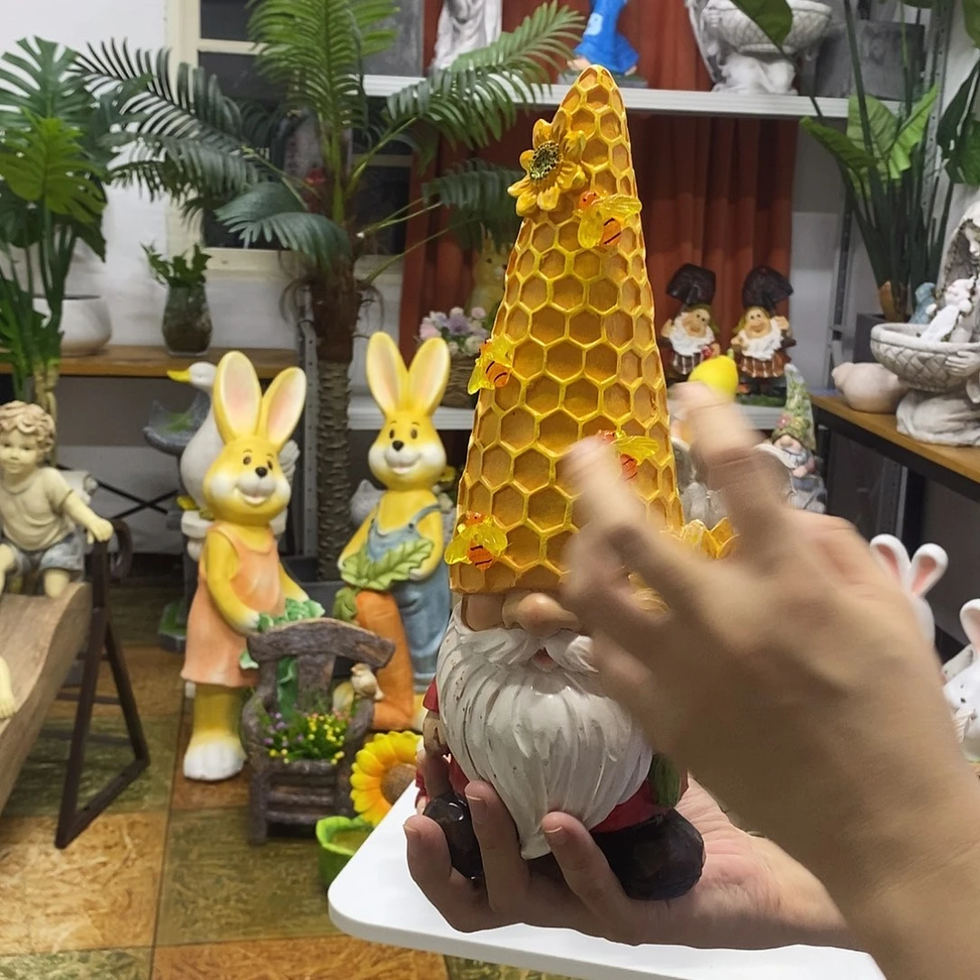 庭院摆件蜜蜂地精灯不保亮