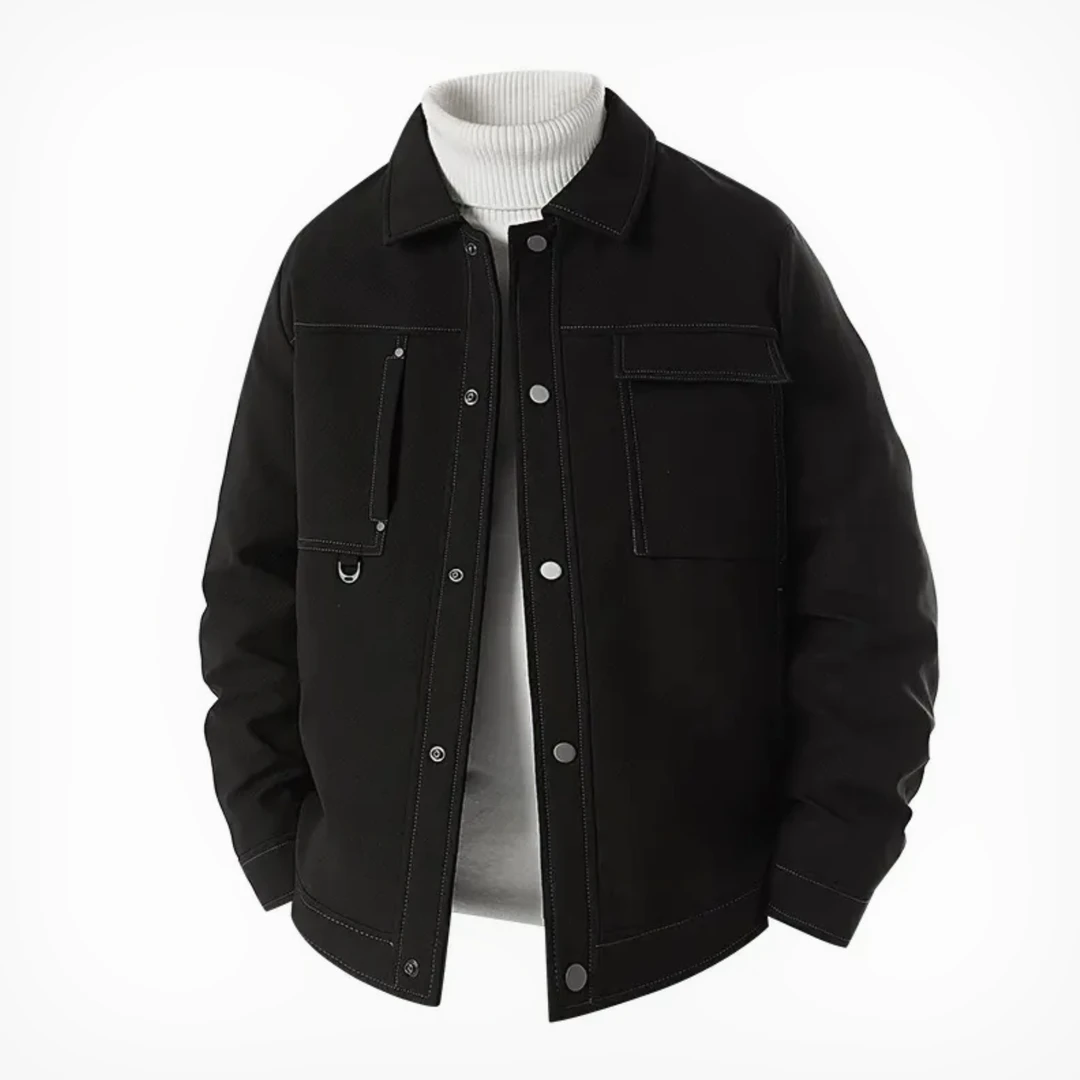 Rouckerui/骆克芮工装短款羽绒服短款夹克 25冬季新品