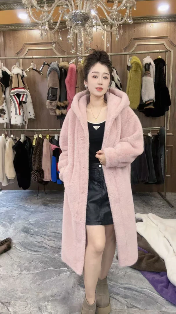 【婷婷推荐】冬季时尚单品长款时尚气质百搭宽松外套