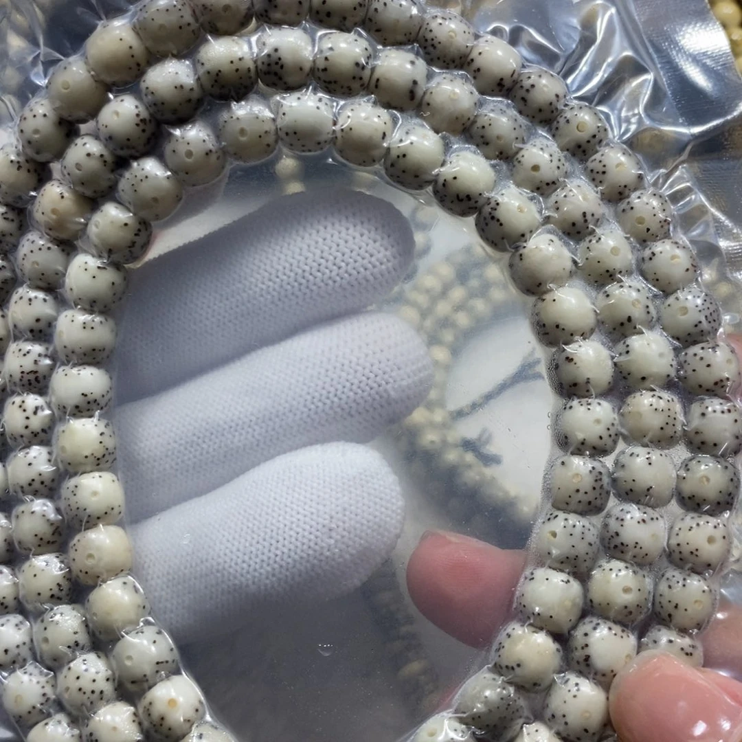 星月菩提手串骨瓷白87