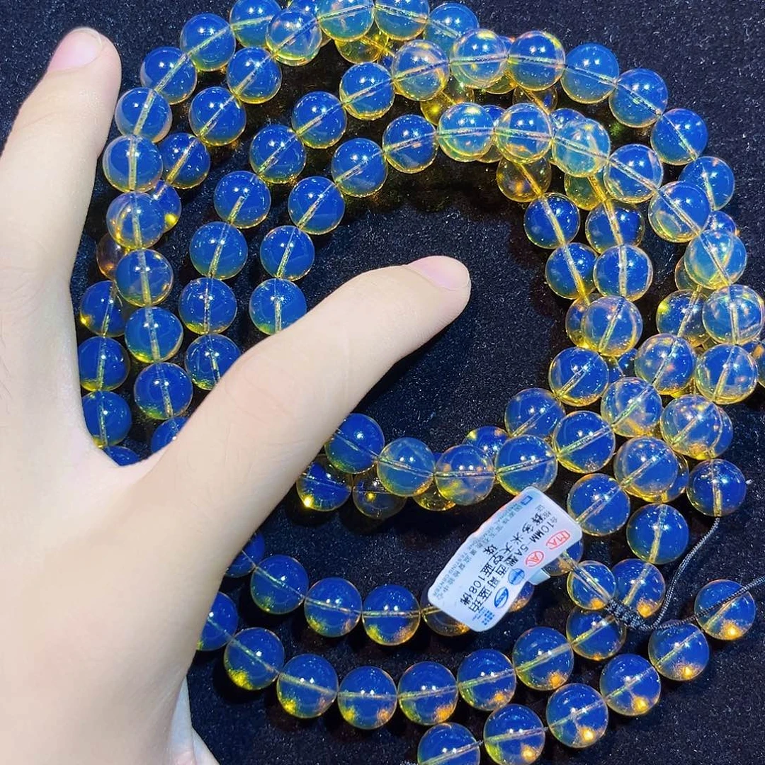 蓝珀未镶嵌珠宝奇石10mm