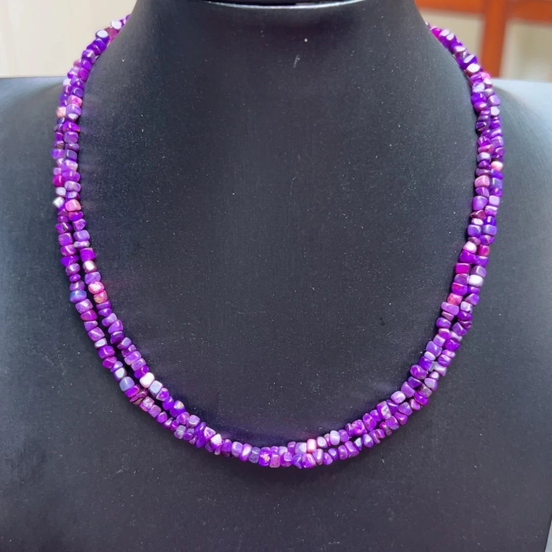 苏纪石（舒俱来）18K金镶嵌项链