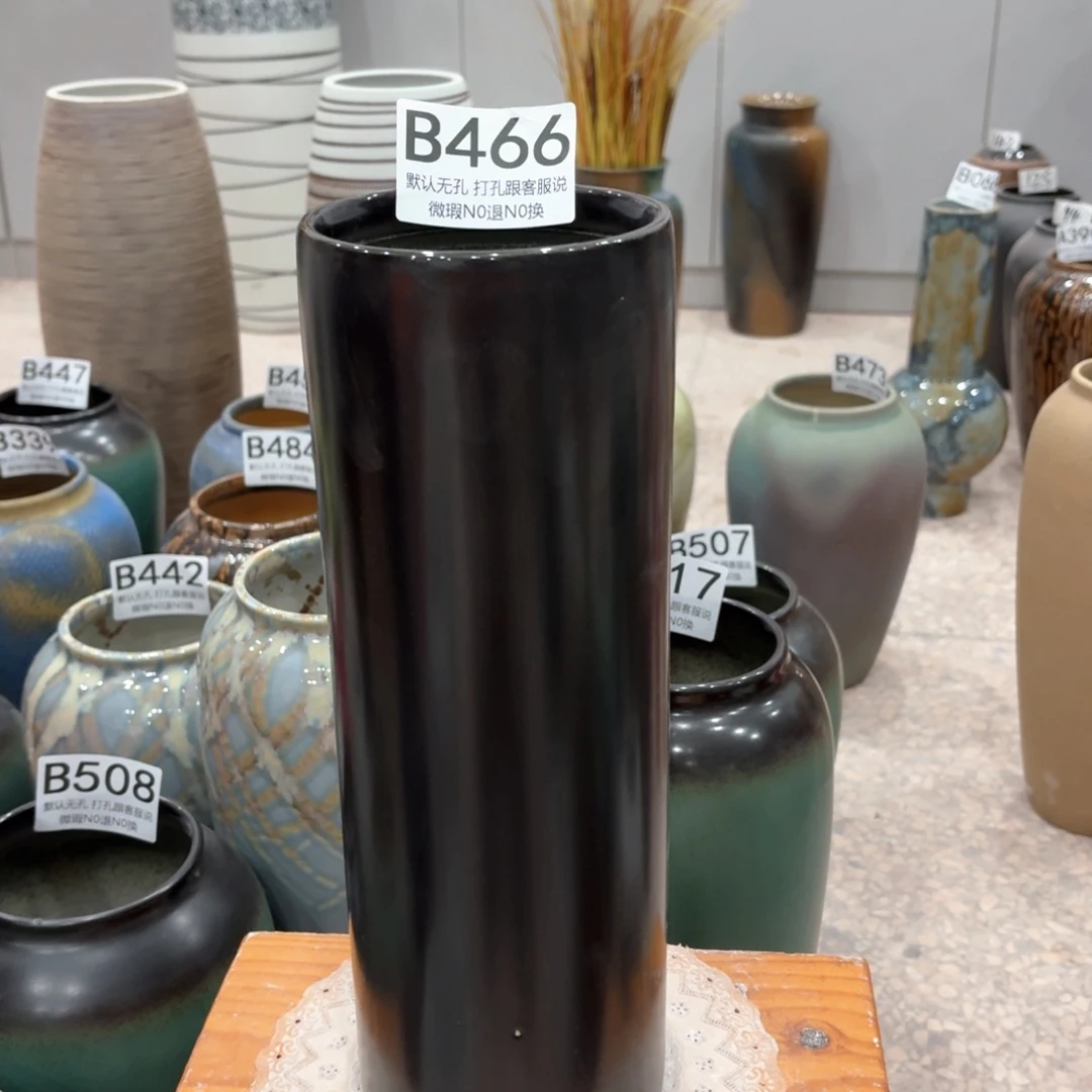 摆件瑕疵466 景德镇陶瓷花瓶高32口10