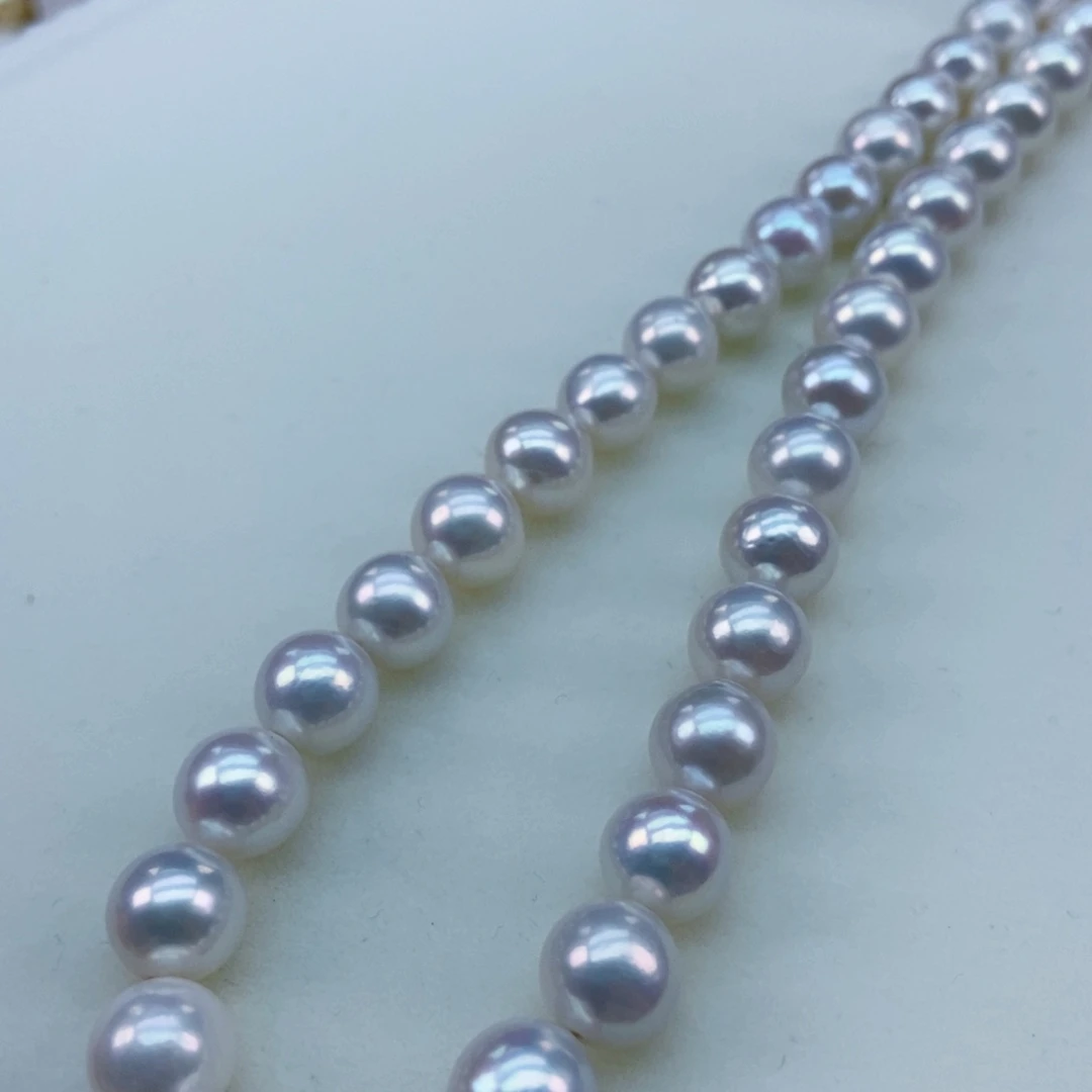 银S925镶嵌9/10极强冷白光赛澳白淡水珍珠