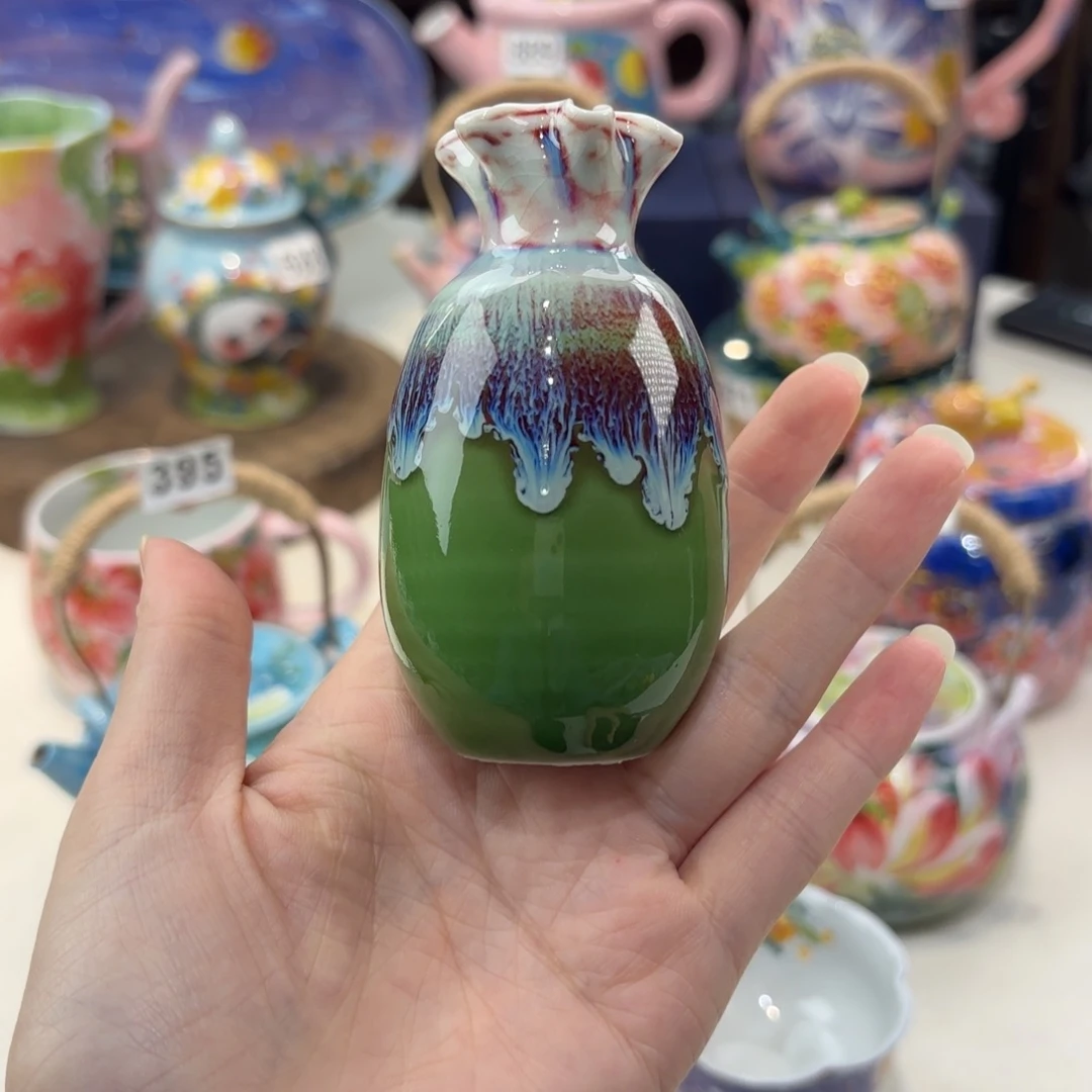 景德镇手绘高温釉下彩陶瓷茶具