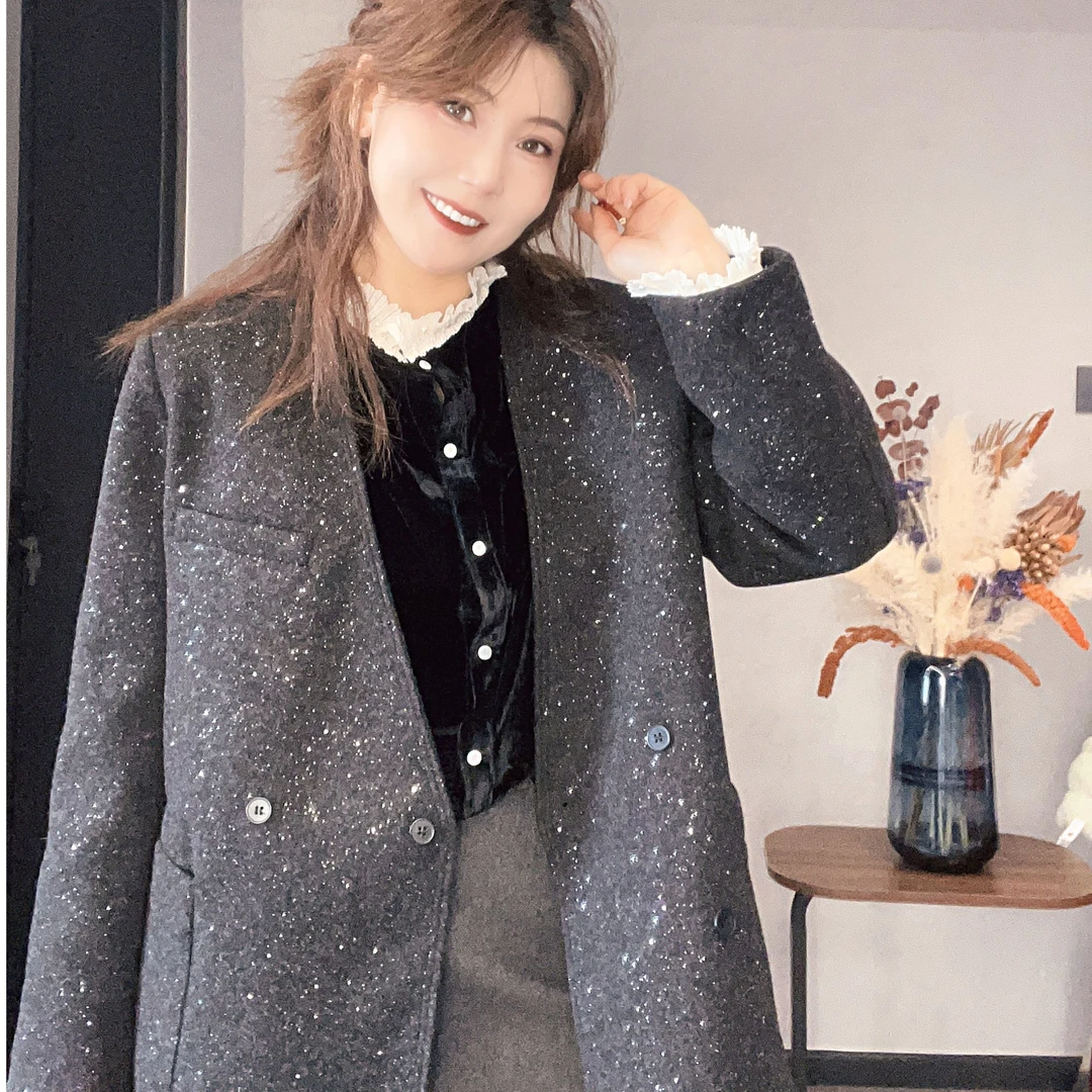 网红亮点西服棉服