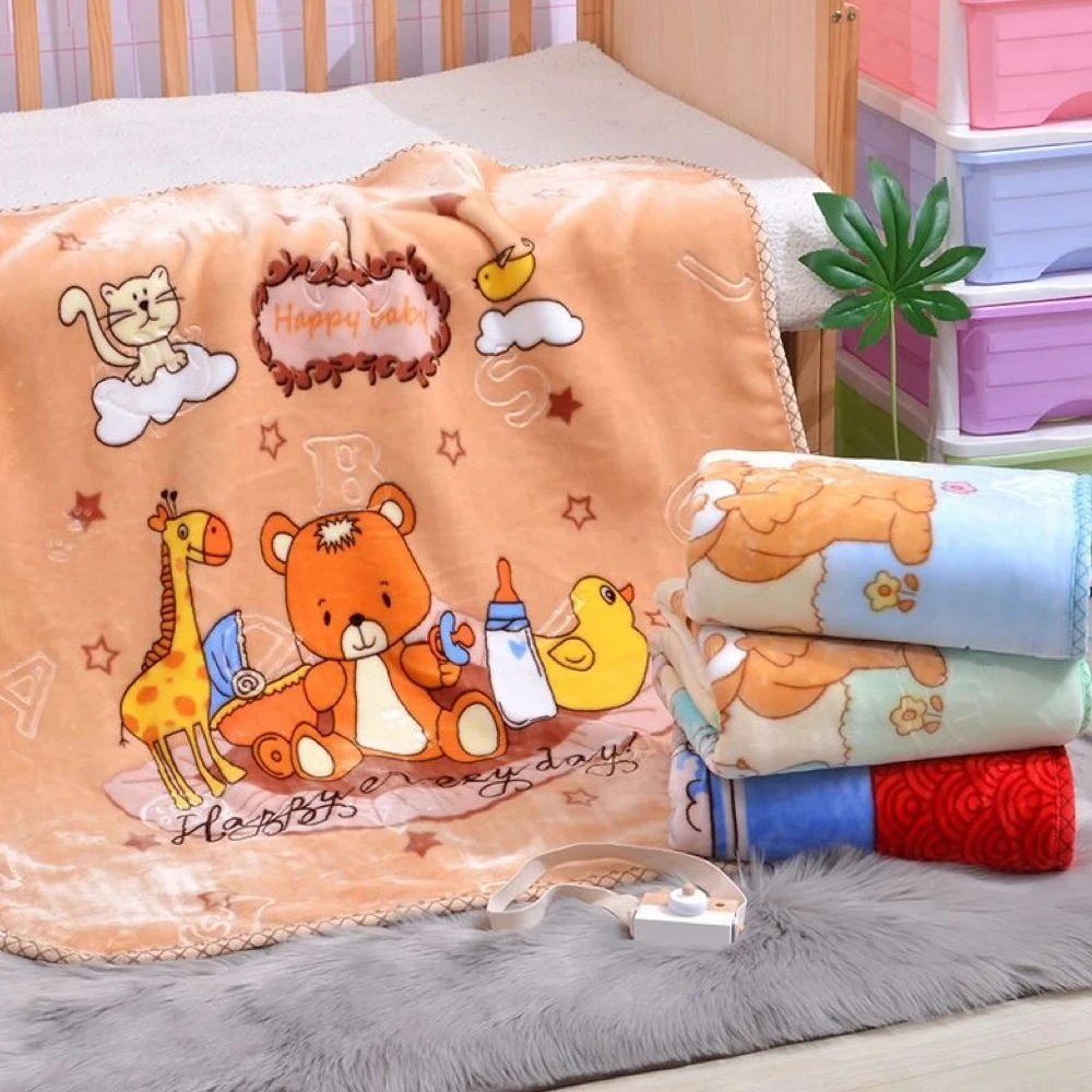 双层加厚云毯童毯新出生婴儿毯子儿童云毯 100*110小孩新生儿亲肤