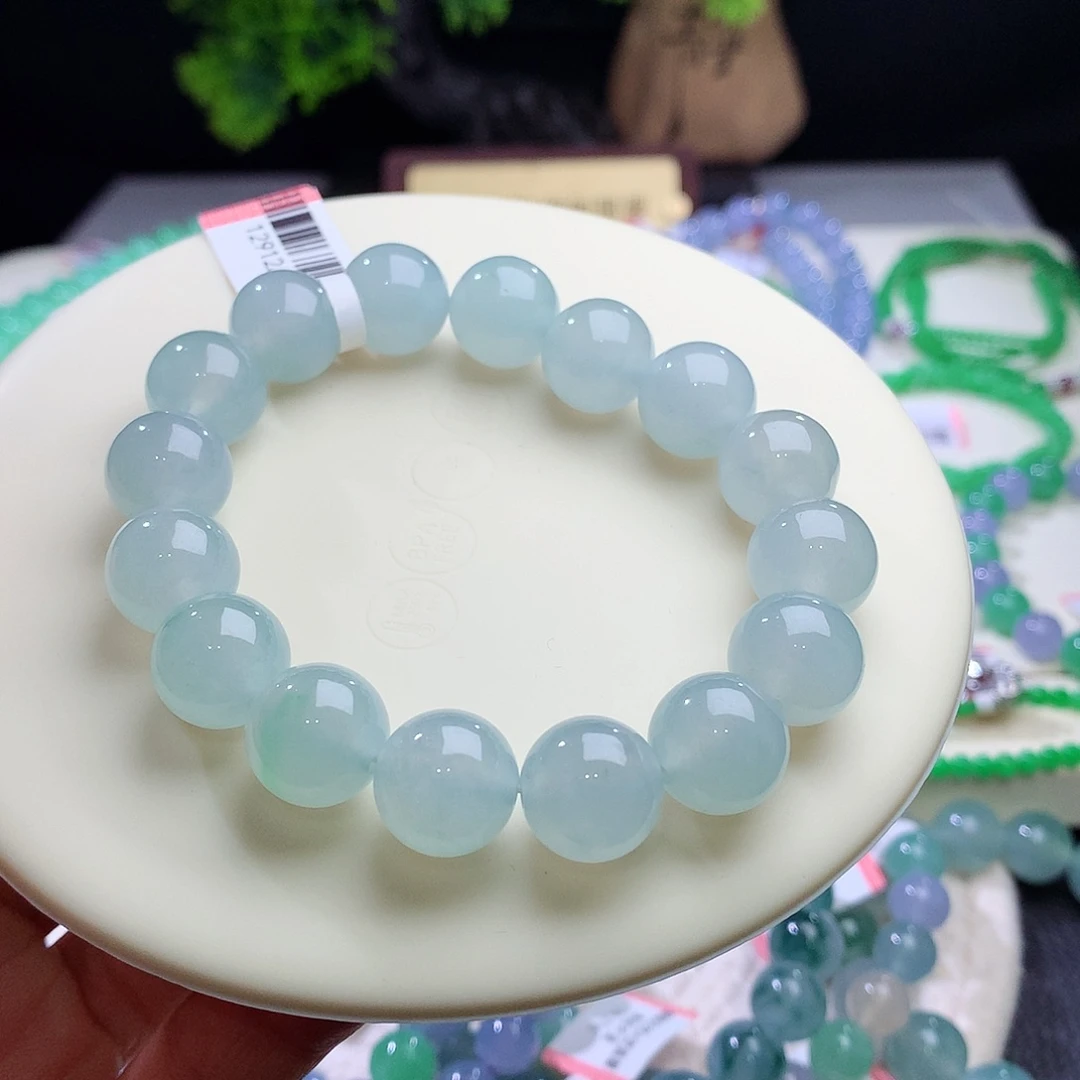 未镶嵌手串翡翠卡12.7mm