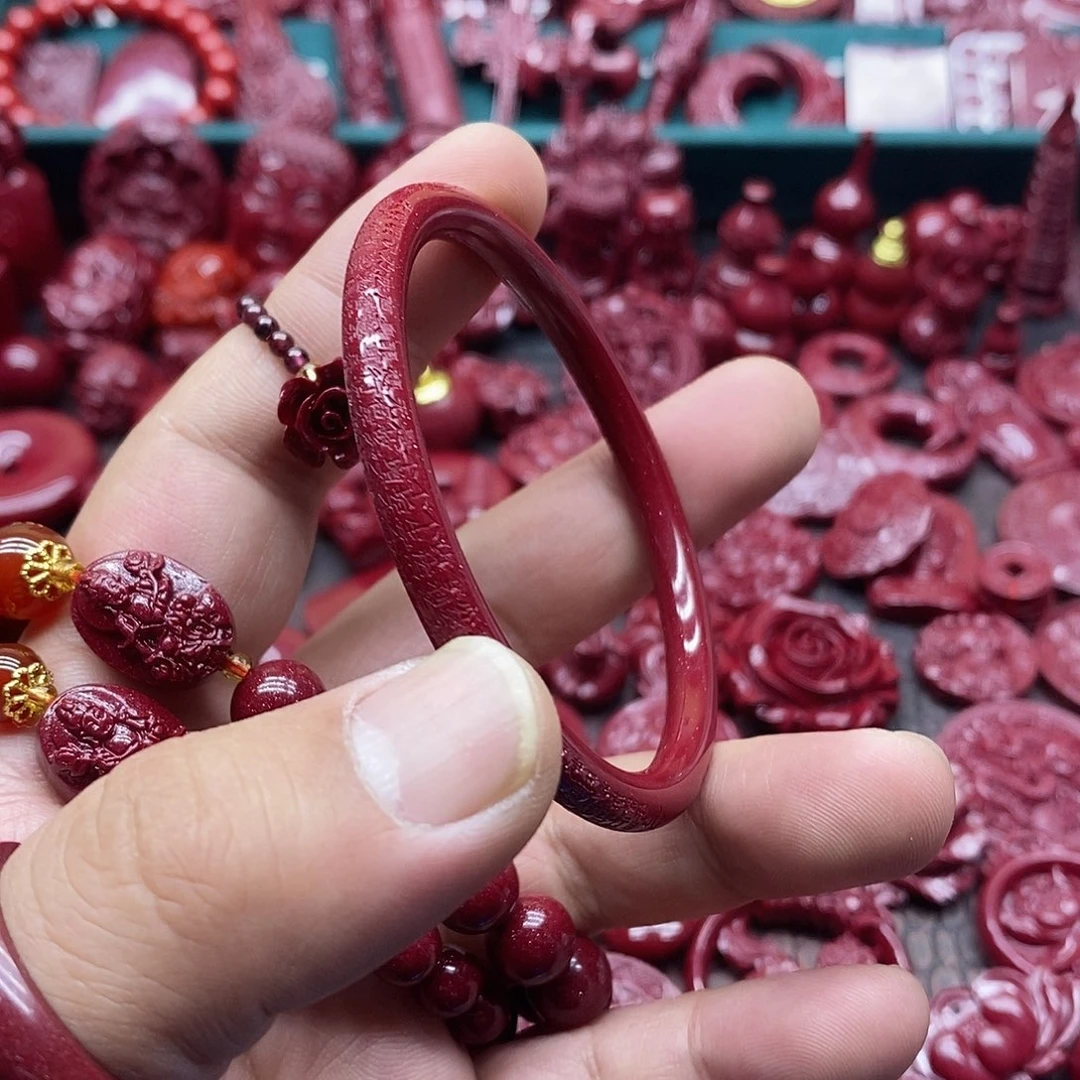 天然辰砂朱砂手镯