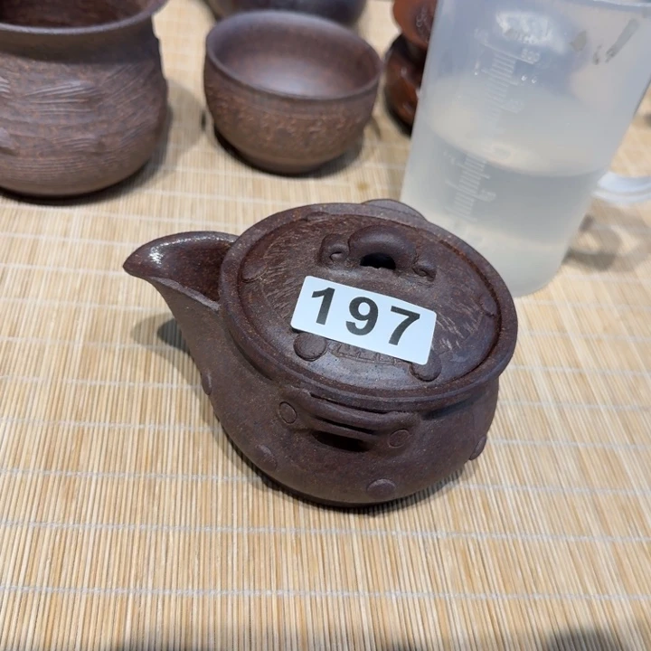 杯粗瓷茶具素胎无釉