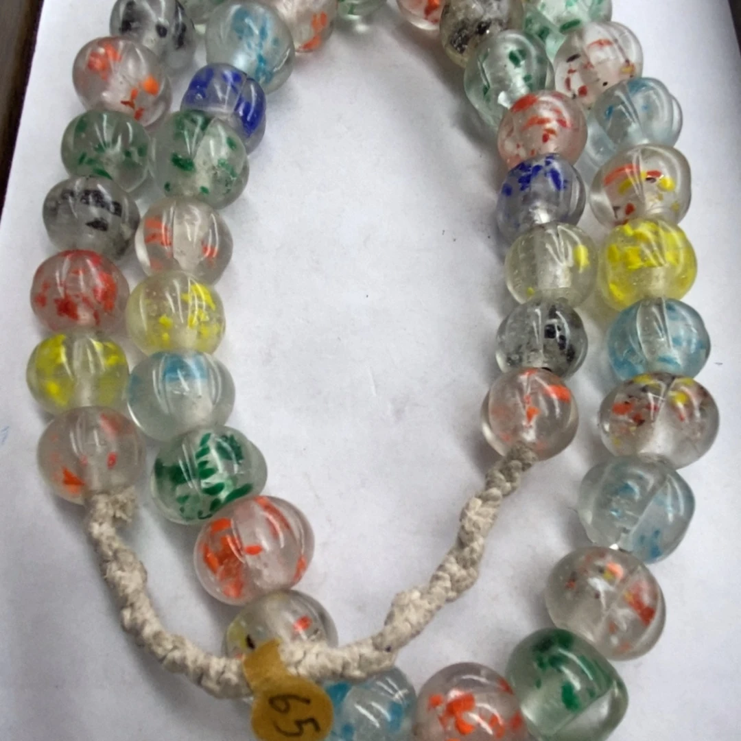 颈饰琉璃飘彩瓜珠014