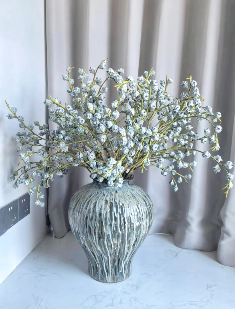 【尤加利果】轻奢复古可做干花适合客厅插花装饰