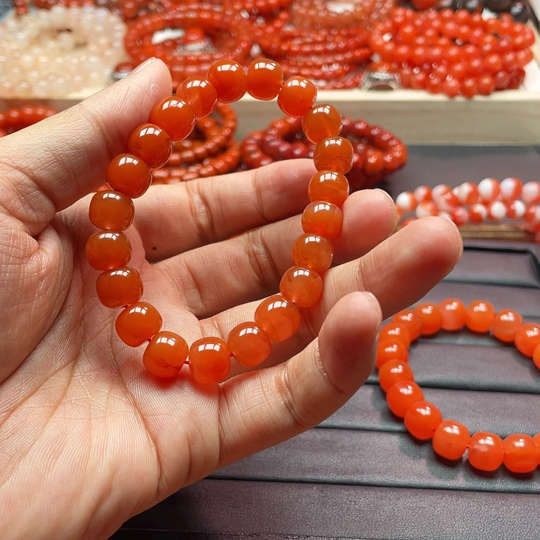 手链未镶嵌南红玛瑙轴*暖