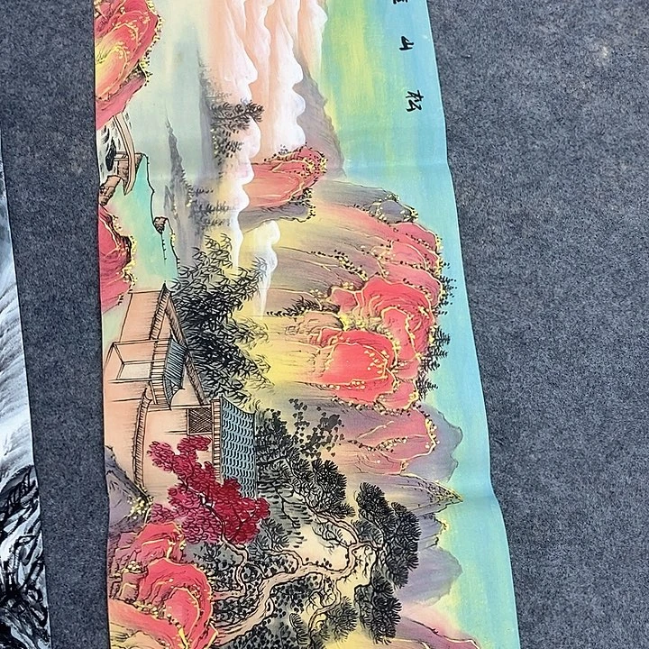 国画卖国画的小姐姐