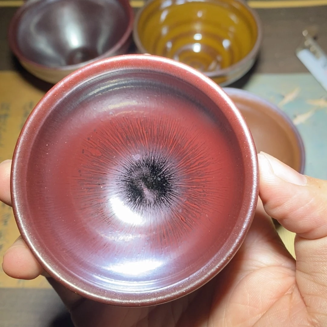 ****友建盏龙窑柴烧手工