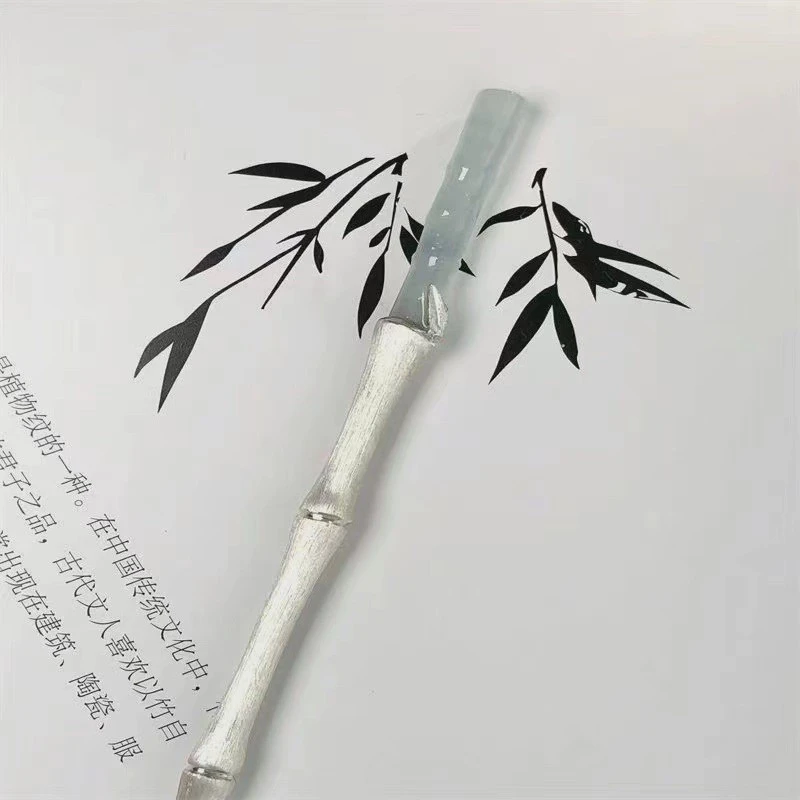 高级又雅致 清冷感玉竹发簪 古风新中式竹子发钗簪子盘发玉簪配饰