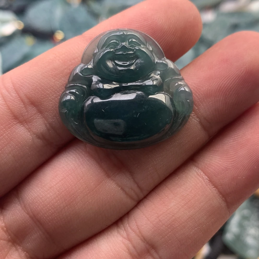 颈饰未镶嵌翡翠佛公