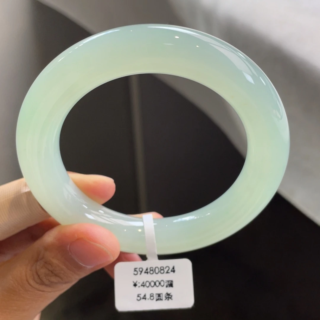 翡翠未镶嵌手镯回流新货/冰胶芙蓉底胖圆条（强推）上新