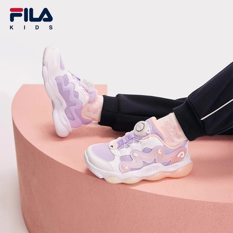 【斐乐儿童】2025年秋季时尚潮流百搭复古经典儿童闪灯鞋K14B511601