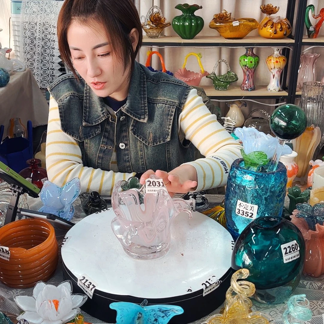 2031 花杯家悦琉璃工艺品