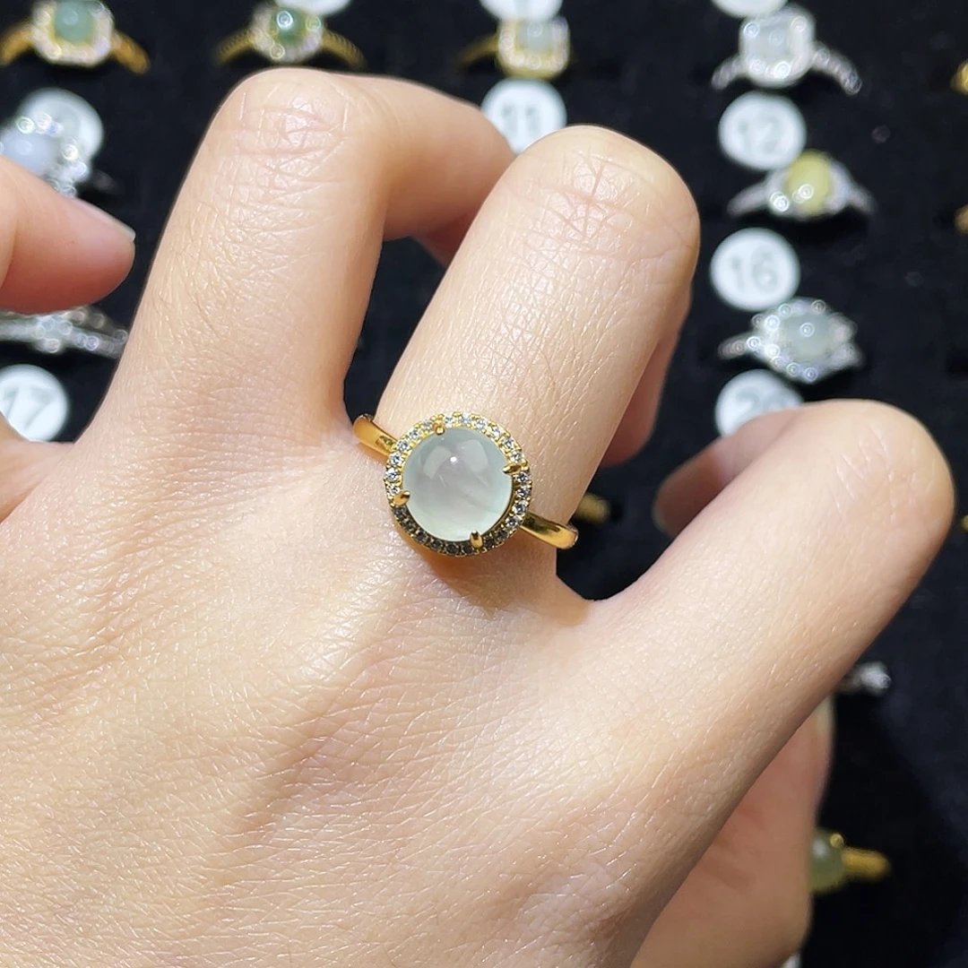 翡翠未镶嵌戒指戒指