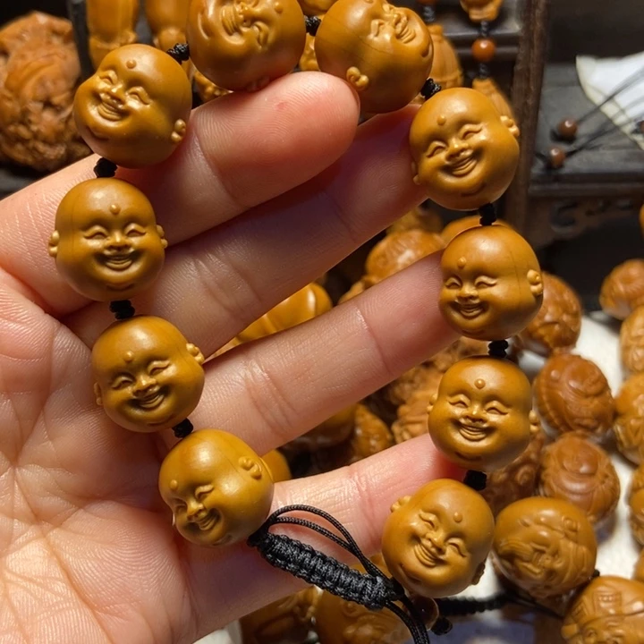 【闪购商品】橄榄核手串/手链十分开心