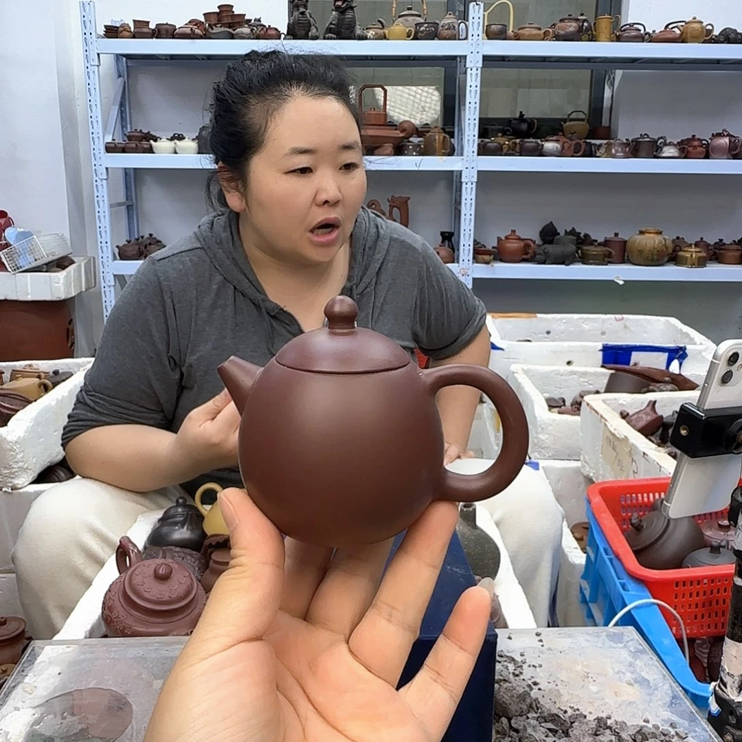 茶壶紫砂宜兴紫砂壶瑕疵处理