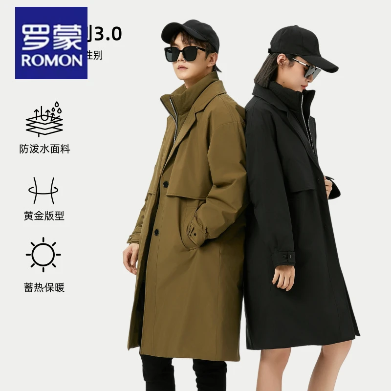 【万达撤柜】新款羽绒服男女情侣冬季加厚保暖外套中男士轻薄鹅绒