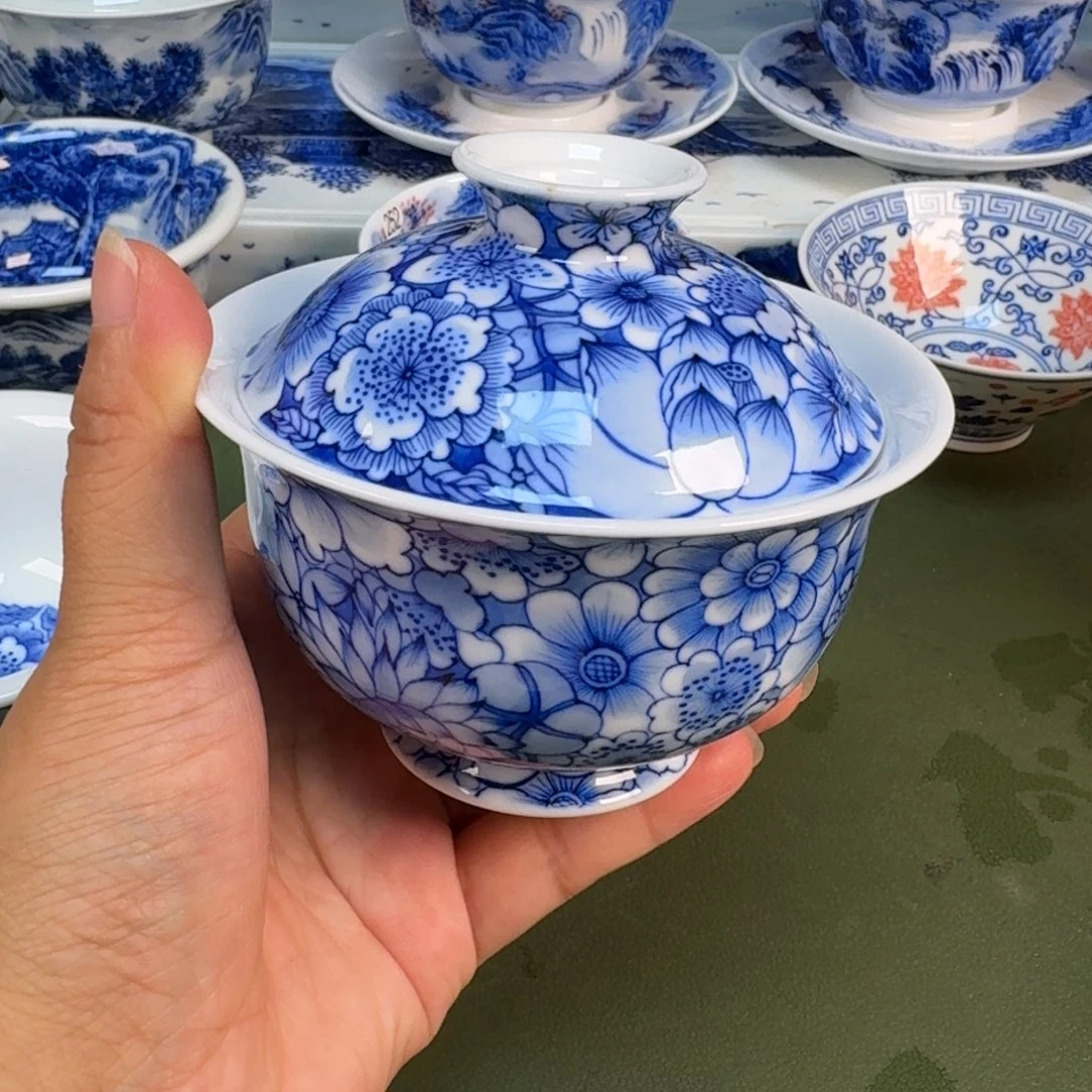 景德镇纯手绘茶具圆圆265