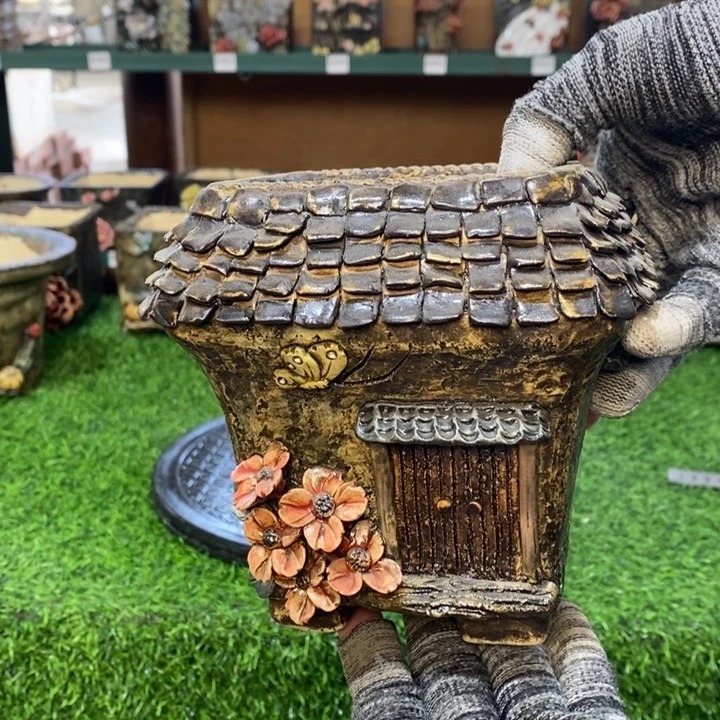 红陶青藤花器多肉花盆