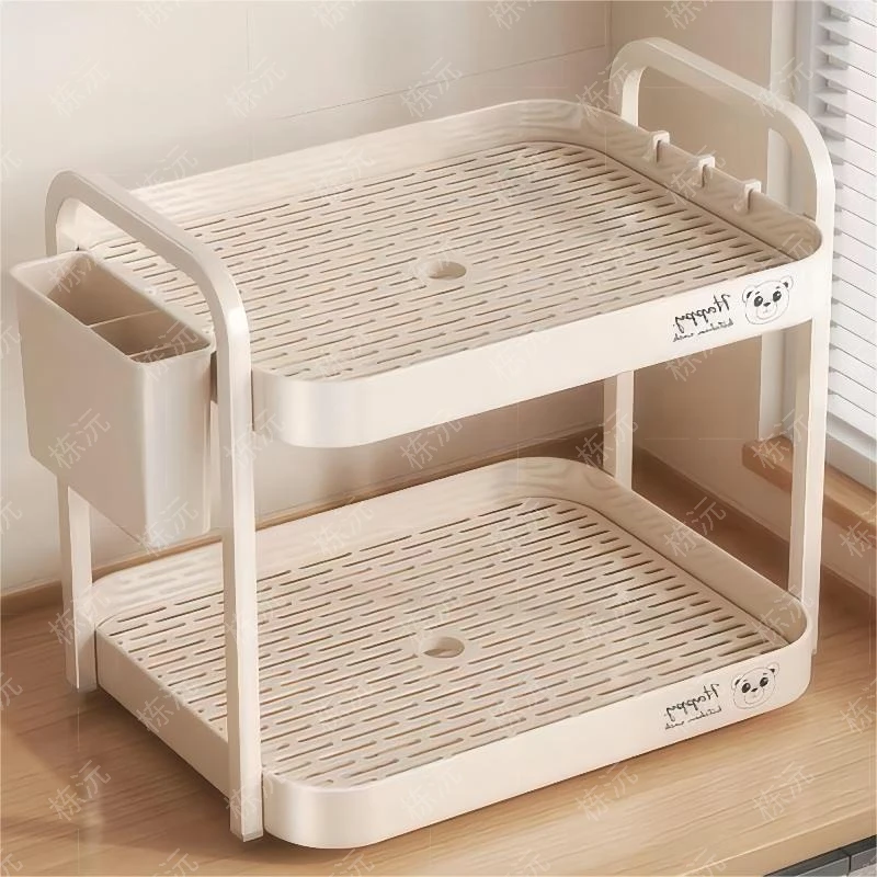 2025厨房置物架浴室家用大容量茶杯杯子宝宝水杯沥水免打孔咖啡杯