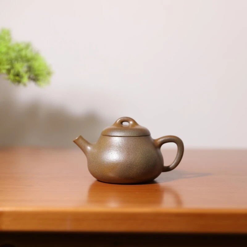 【前墅龙窑丨础瓢】刘忠 段泥 约110CC 紫砂壶