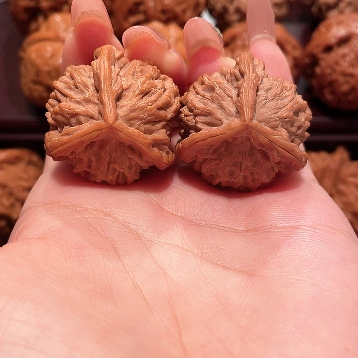 把件文玩核桃盘山三棱全品无修