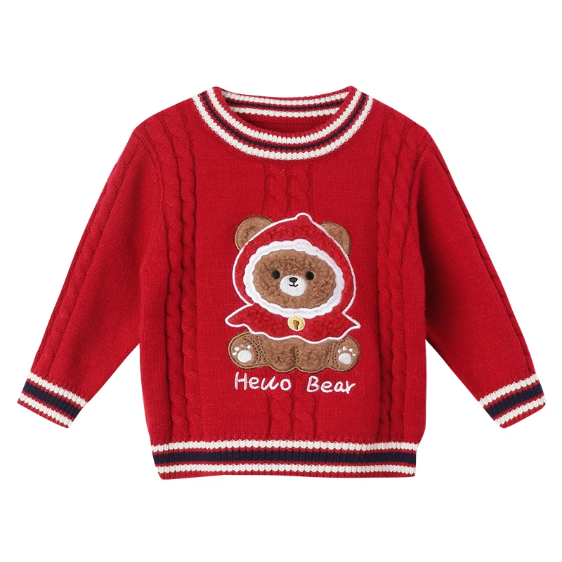 小o爸男婴童【新年专场浮力】宝宝圆领毛衣NQD27356