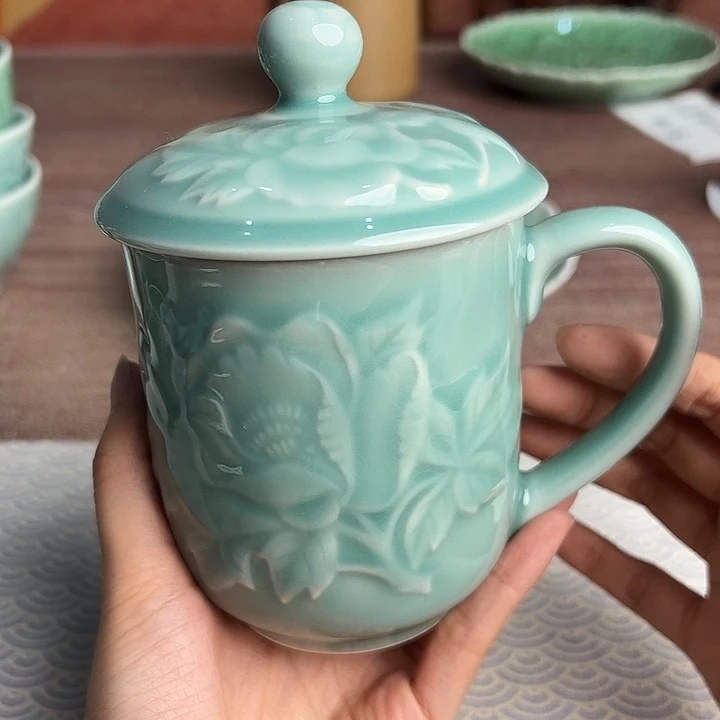 龙泉云间青瓷小米茶器